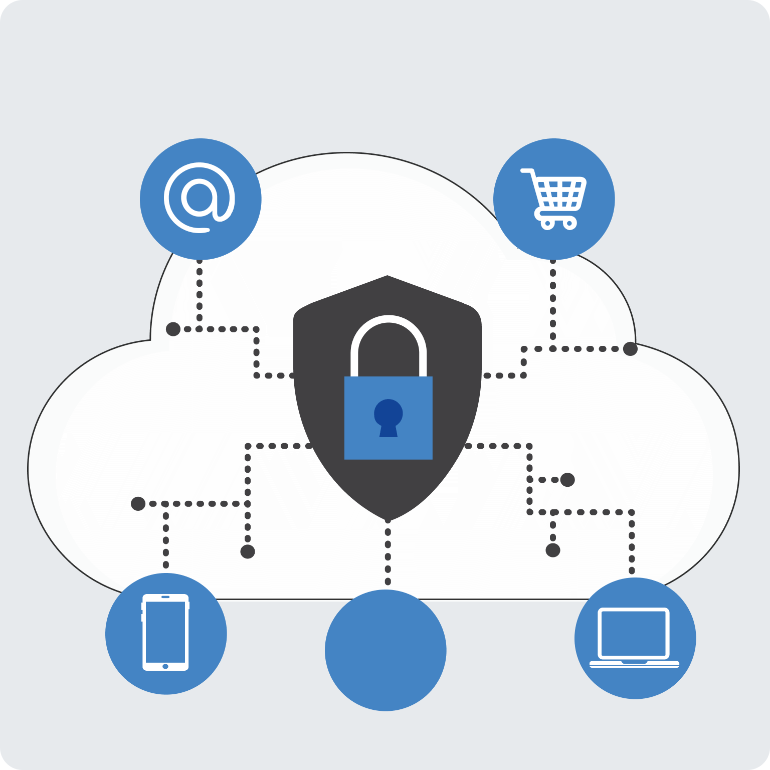 cyber security enhancement flat graphics