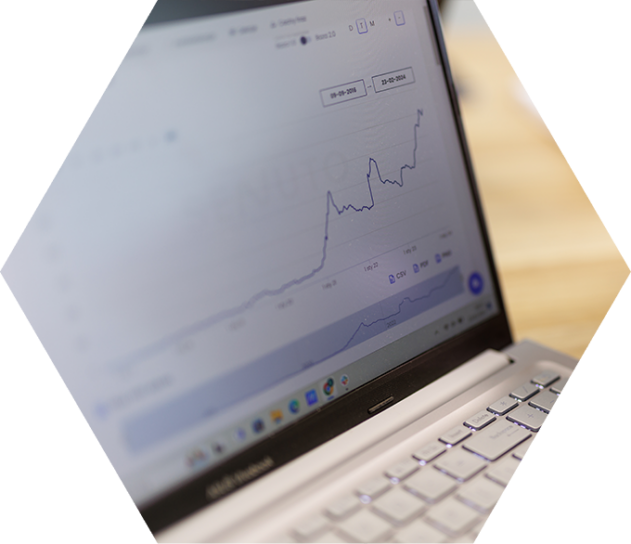 Computer with analytical chart